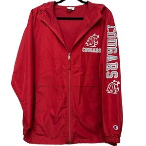 CHAMPION Red Cougars Hoodie Windbreaker NWOT Men’s Size Small